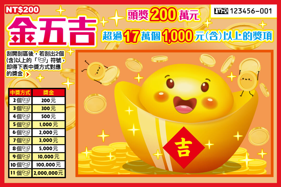 金五吉 刮刮樂圖片